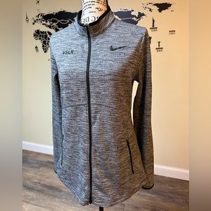 Women Nike Dry Full Zip Long Sleeve Lightweight Golf Top Size M.